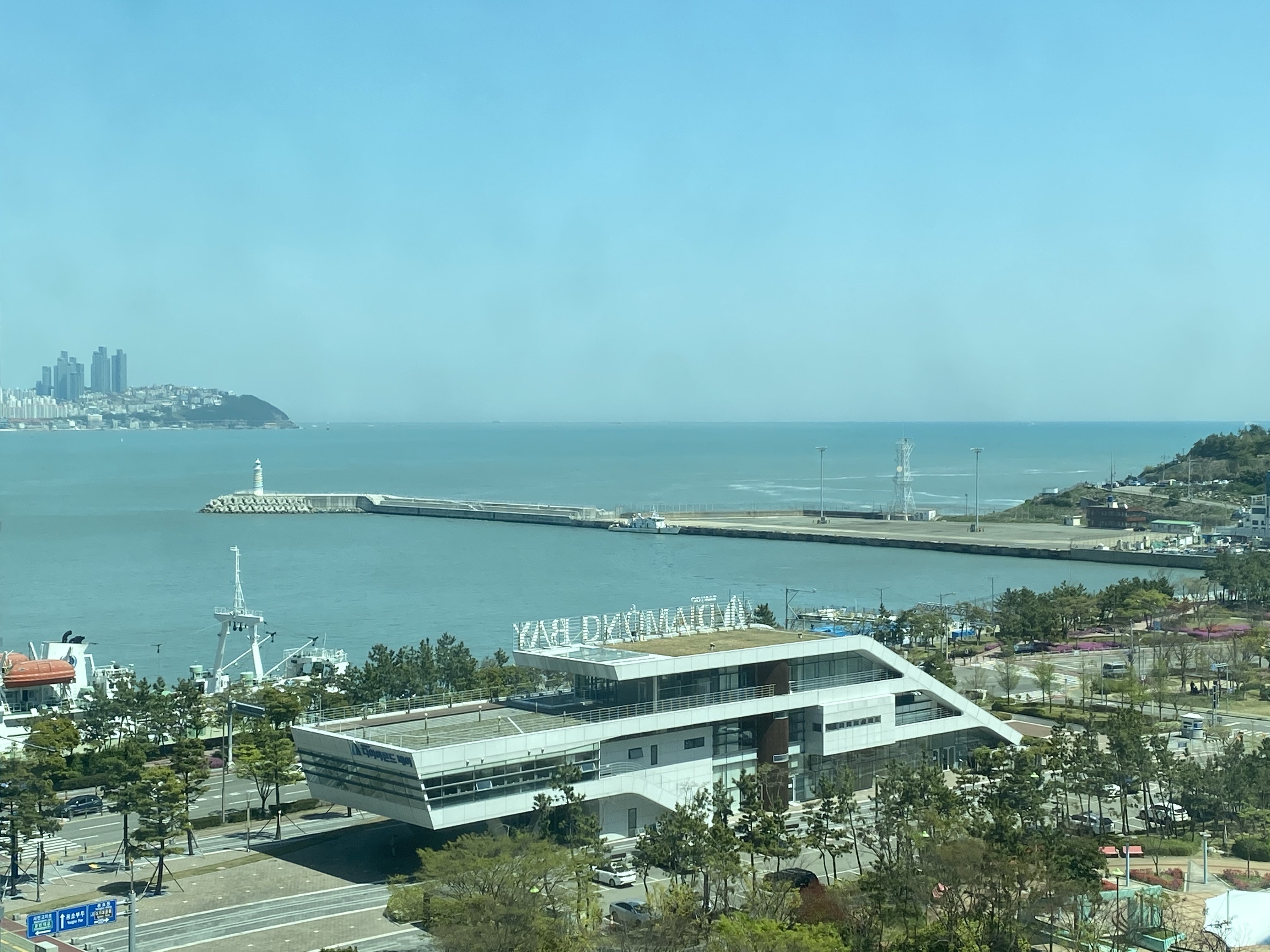 Ocean view from my houe in Busan